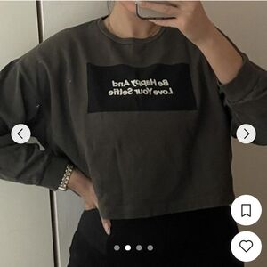 ZARA Cropped Sweatshirt